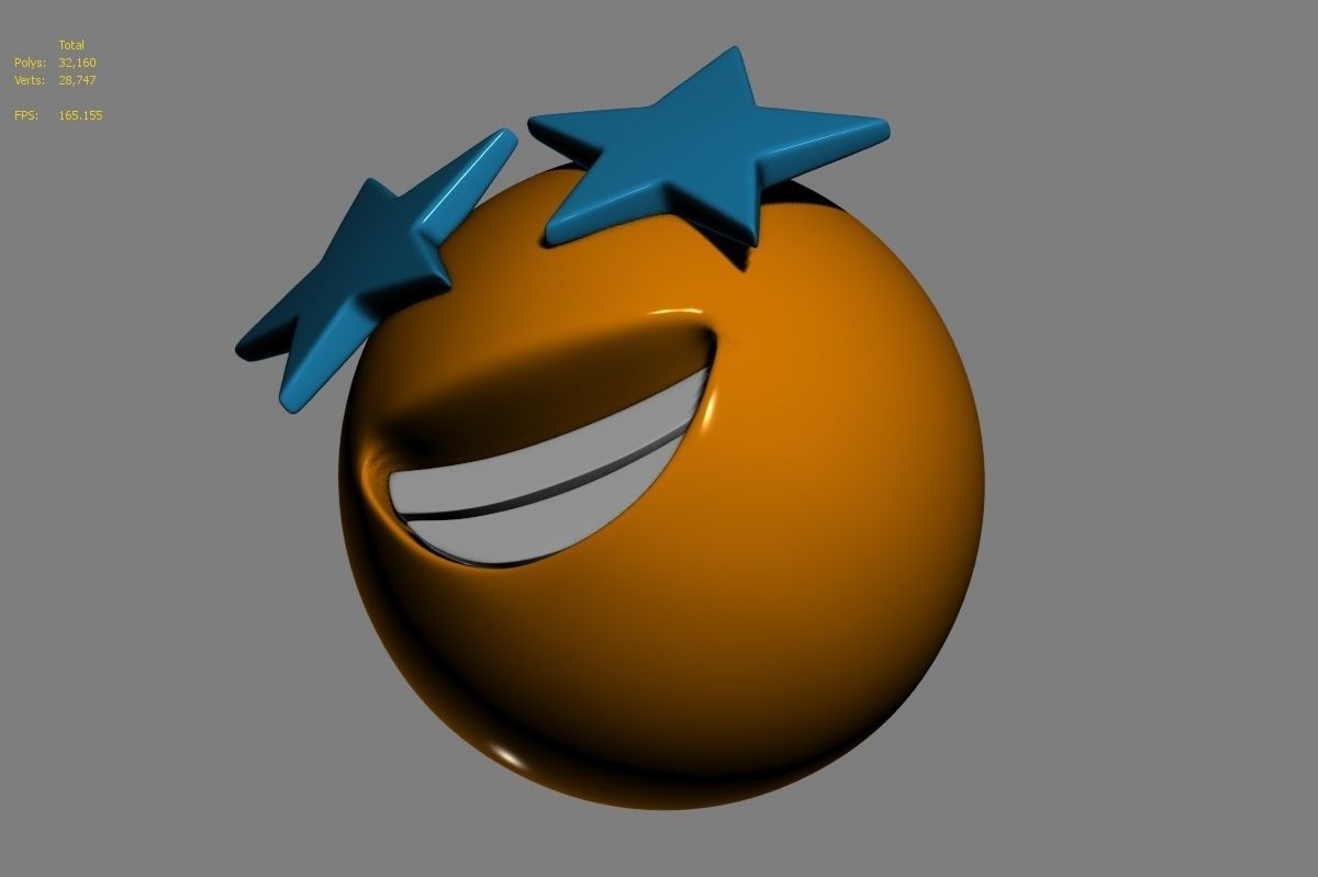 Emoji Star-Struck 3D model_17