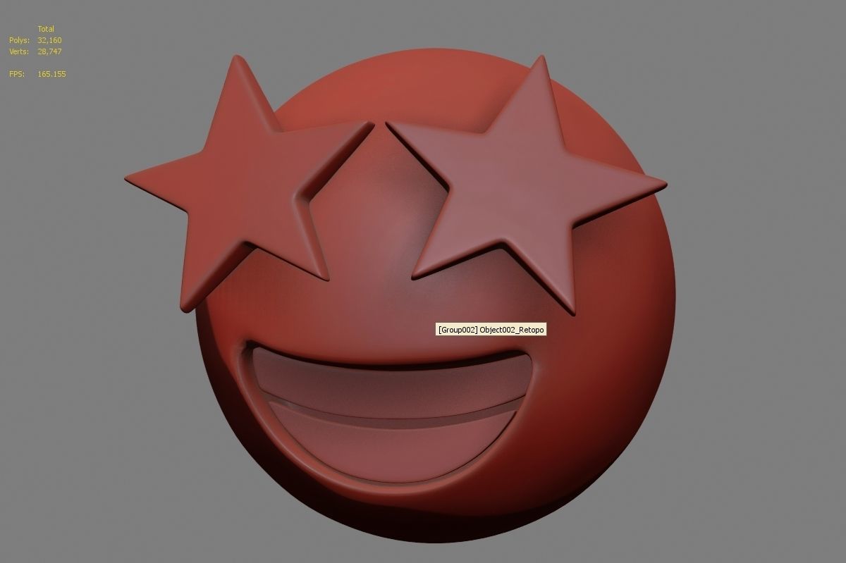 Emoji Star-Struck 3D model_31