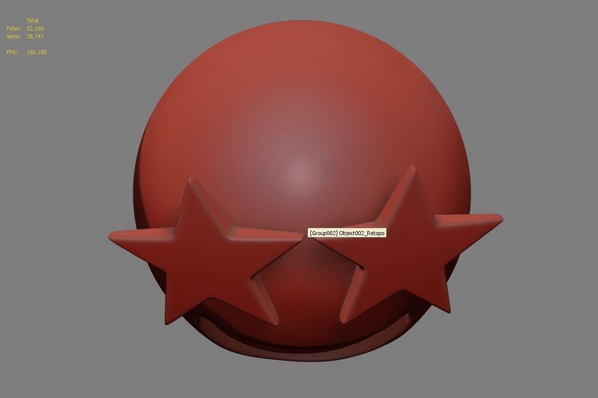 Emoji Star-Struck 3D model_42