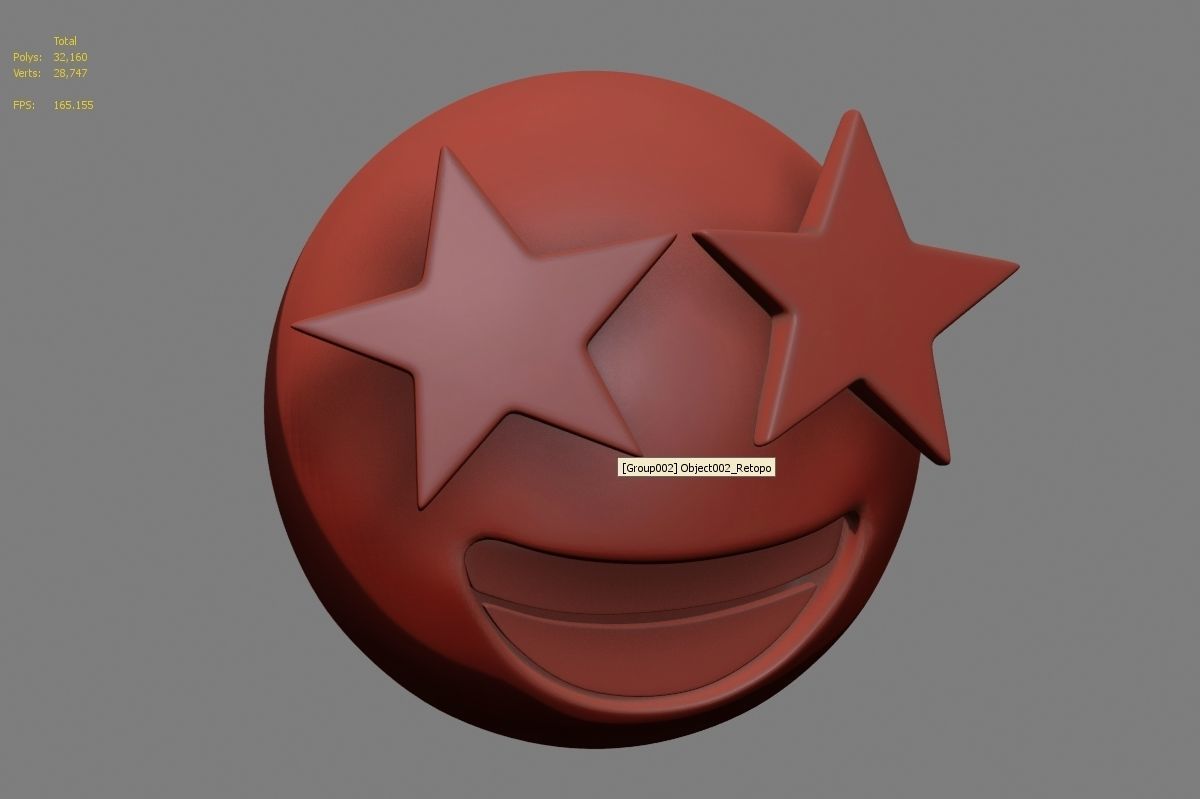 Emoji Star-Struck 3D model_27
