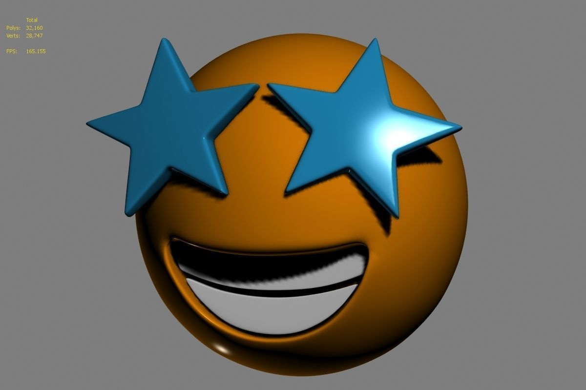 Emoji Star-Struck 3D model_10