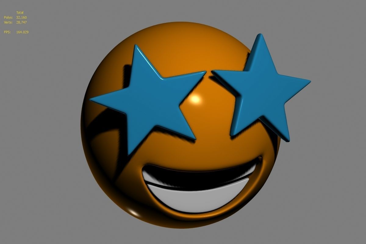 Emoji Star-Struck 3D model_6