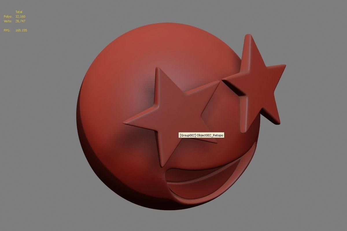 Emoji Star-Struck 3D model_25