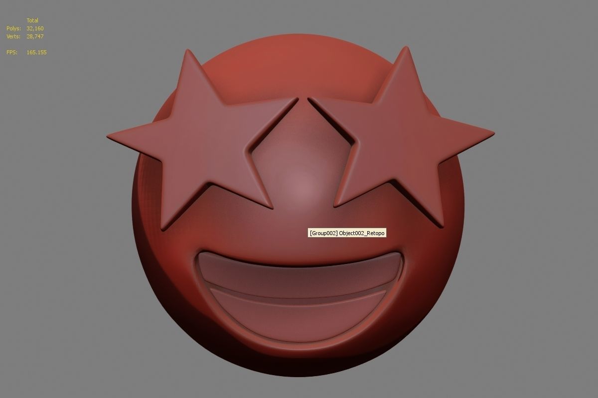 Emoji Star-Struck 3D model_30