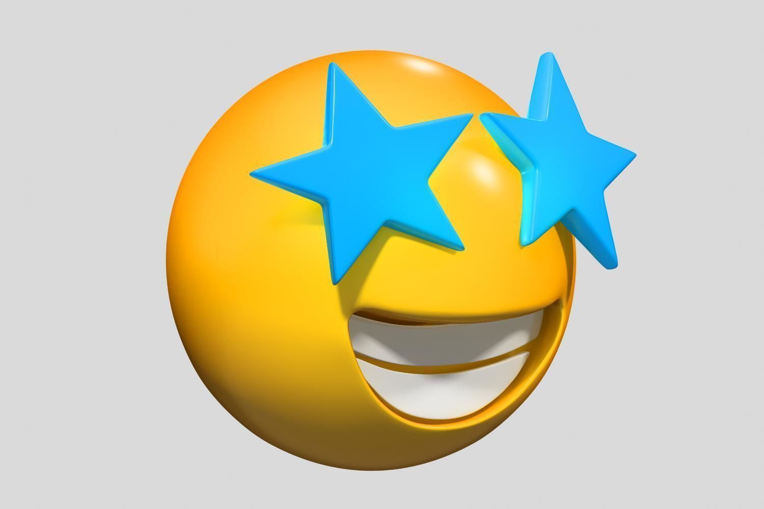 Emoji Star-Struck 3D model_1