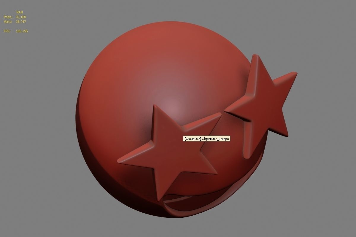 Emoji Star-Struck 3D model_41