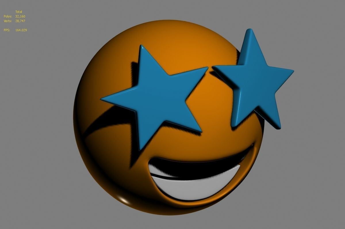 Emoji Star-Struck 3D model_5