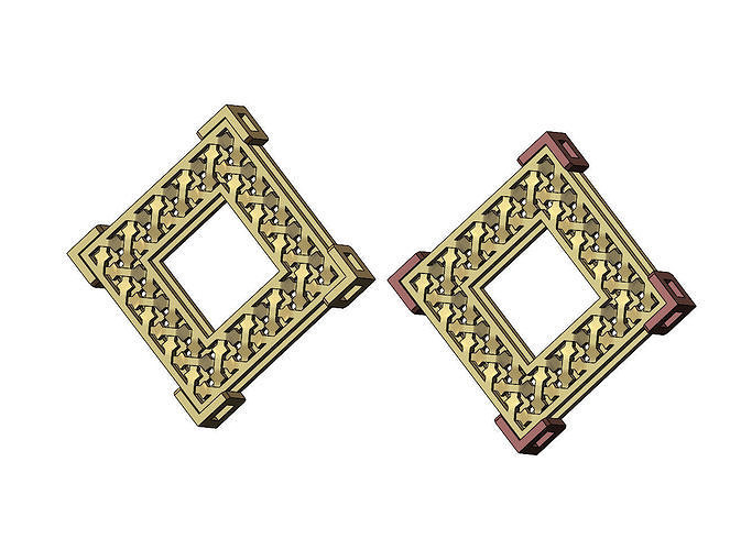 Moucharabieh box pendant  3D print model