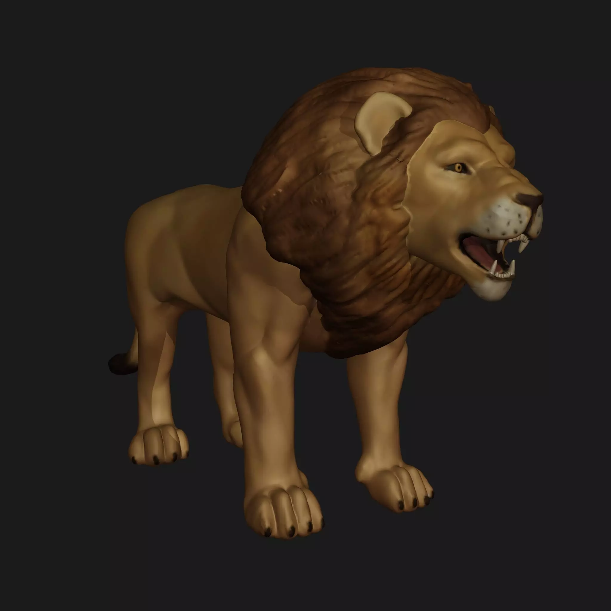 Lion Stylized Free 3D print model