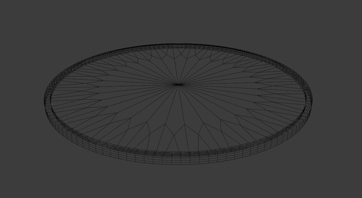 Round Mirror Free Free 3D model_3