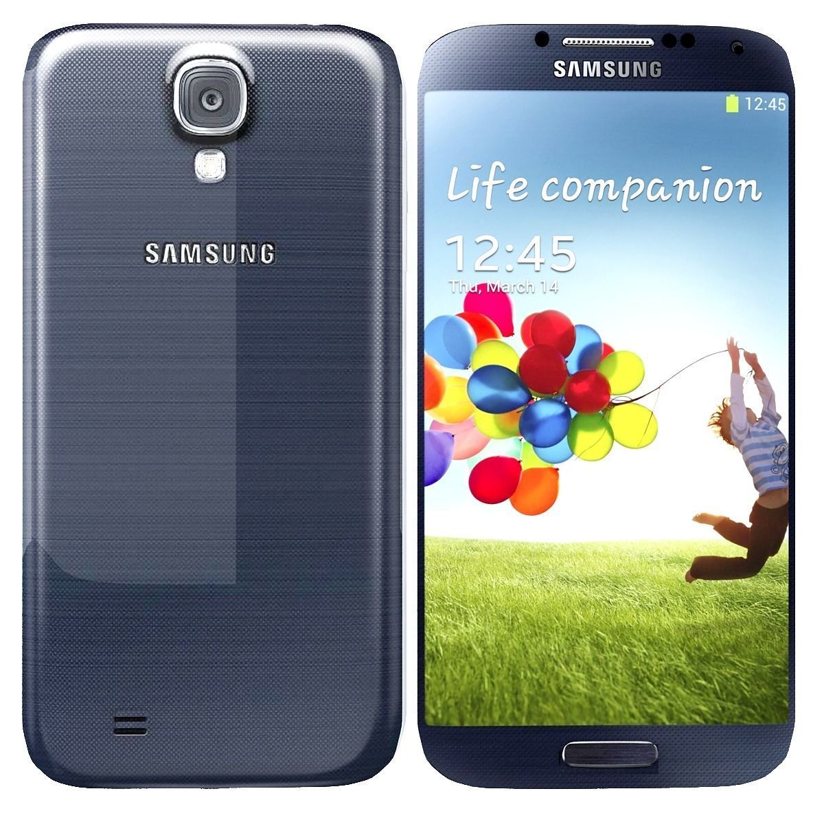 Samsung I9506 Galaxy S4 Black  White 3D model_1