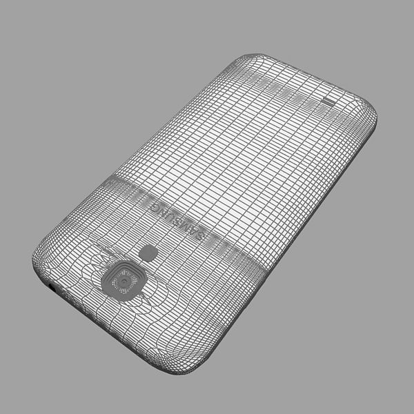 Samsung I9506 Galaxy S4 Black  White 3D model_22