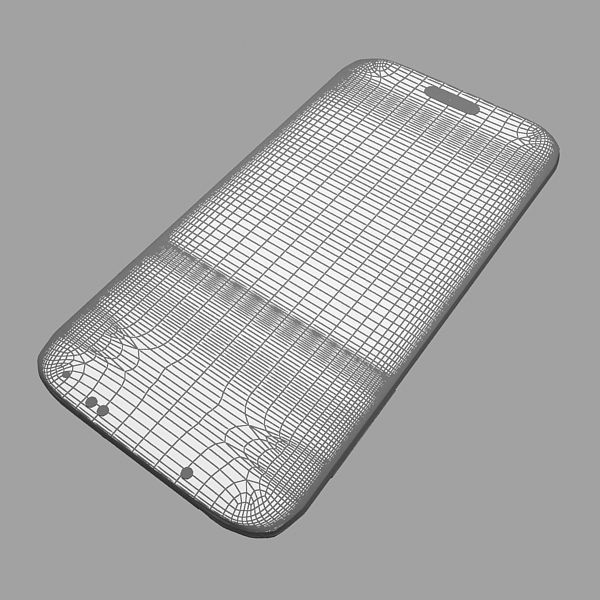 Samsung I9506 Galaxy S4 Black  White 3D model_23