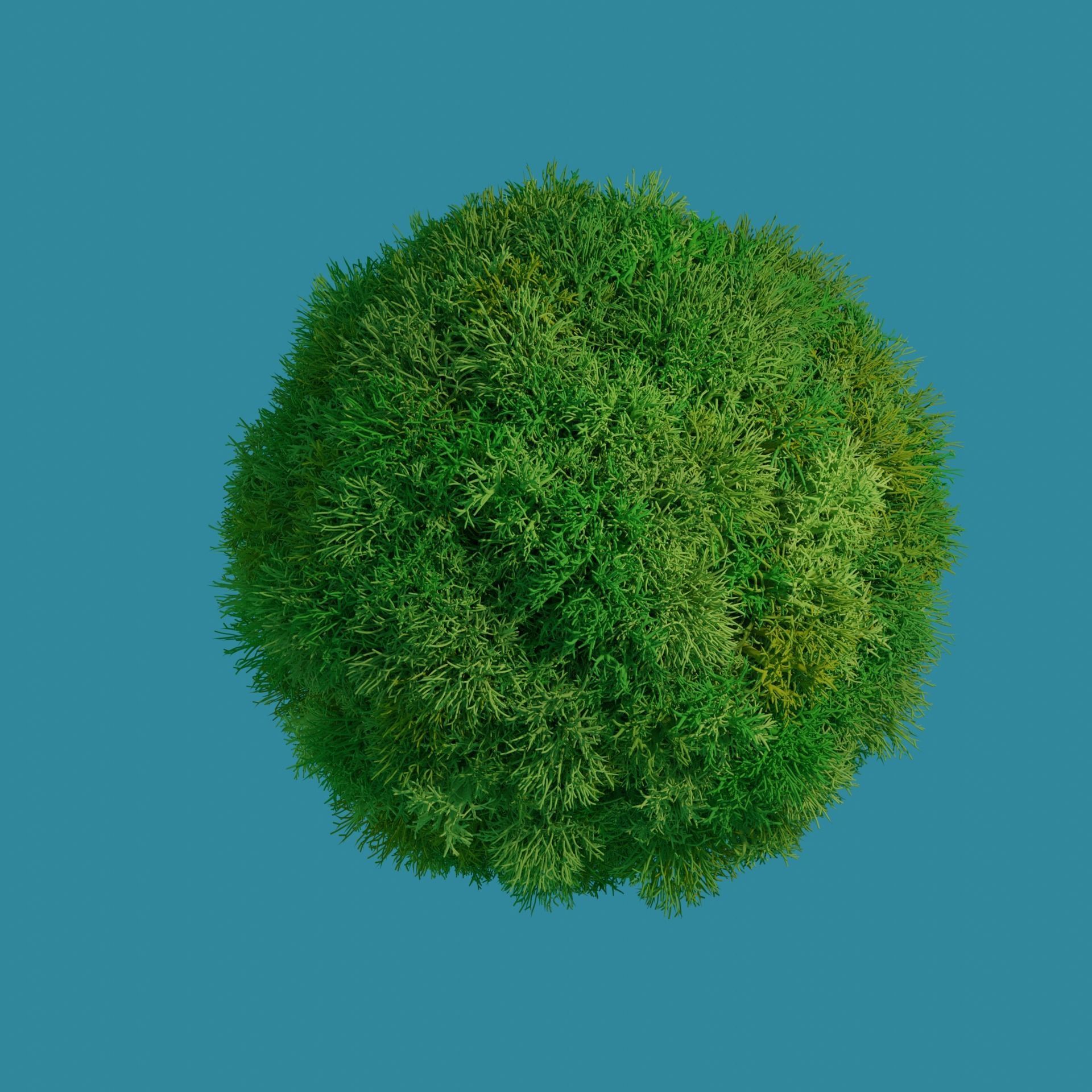moss deer 3D model_2