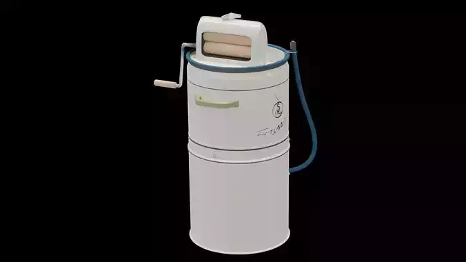 Polish mid-century washing machine FRANIA 3D model