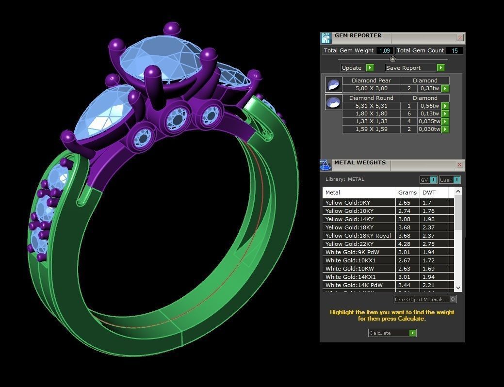 RING MODEL 494 3D print model_3