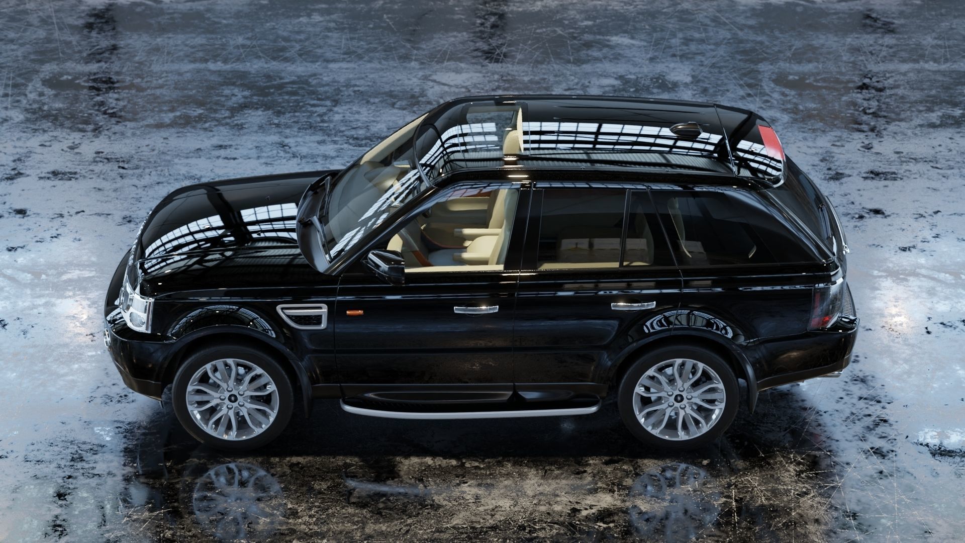 2006 Custom Land Rover Range Rover Sport 3D model_5