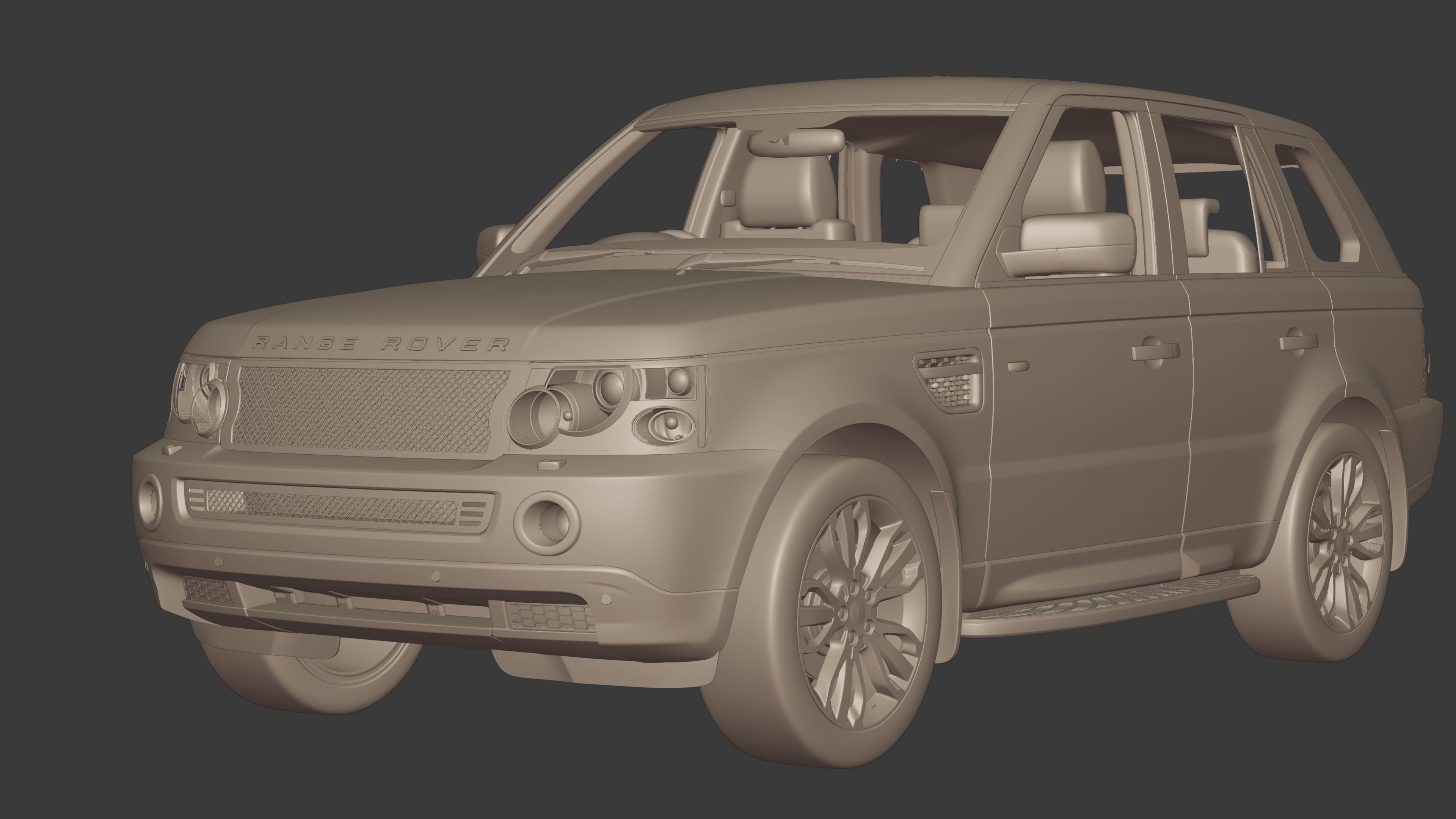 2006 Custom Land Rover Range Rover Sport 3D model_16