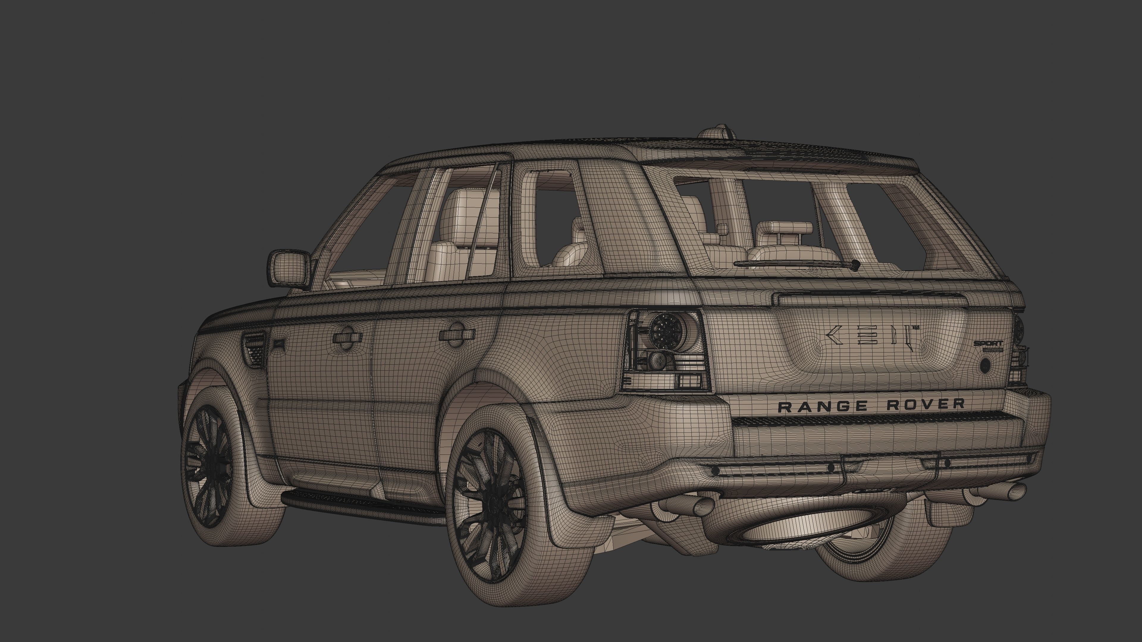 2006 Custom Land Rover Range Rover Sport 3D model_22