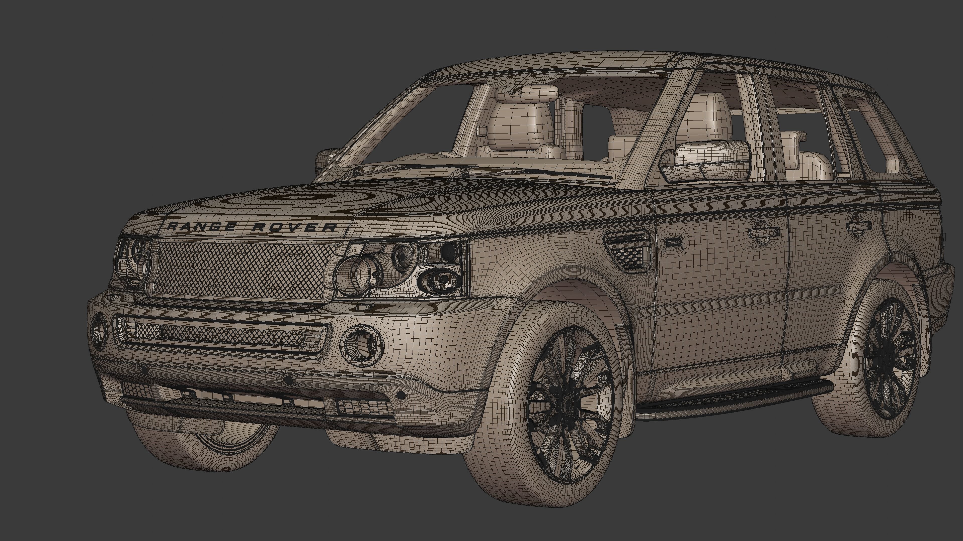 2006 Custom Land Rover Range Rover Sport 3D model_21