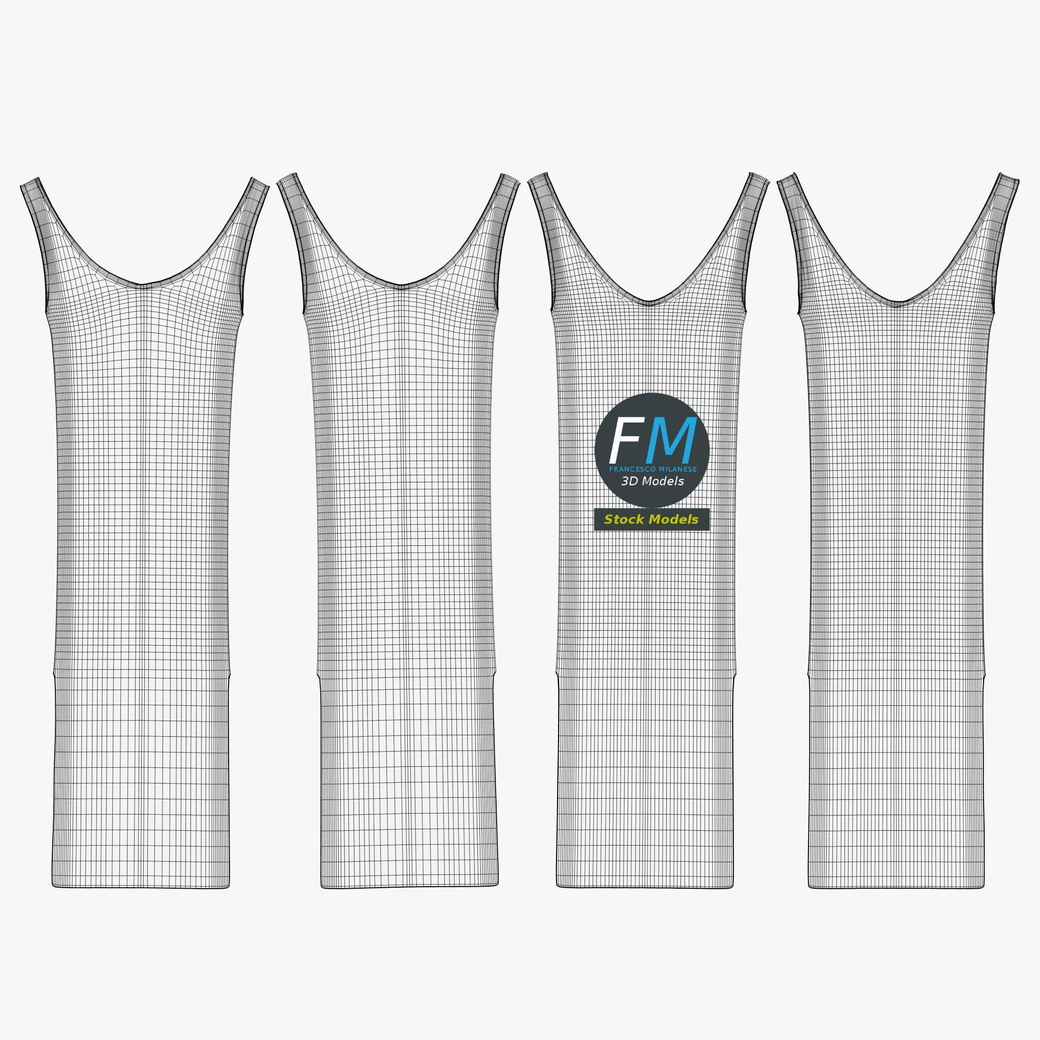 Hanging dress 1 3D model_12