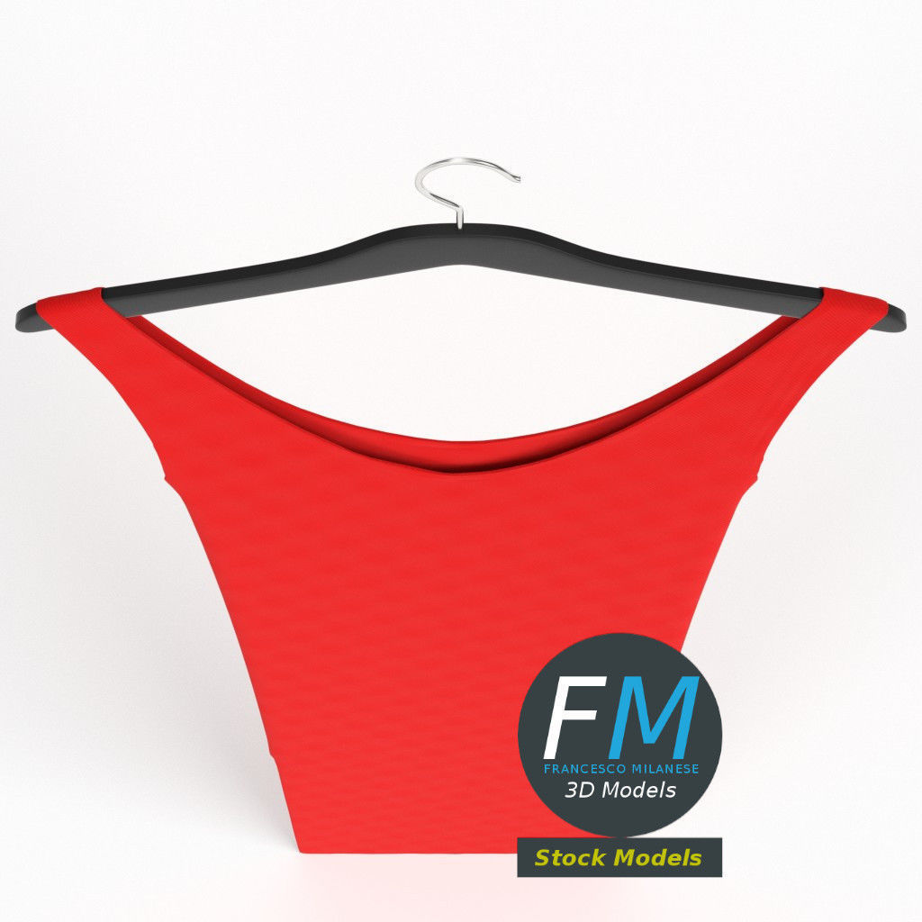 Hanging dress 1 3D model_6