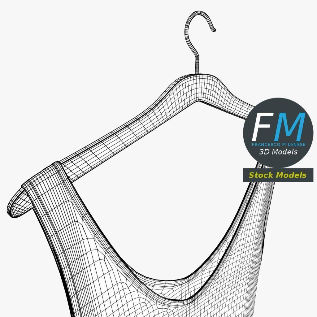 Hanging dress 1 3D model_8