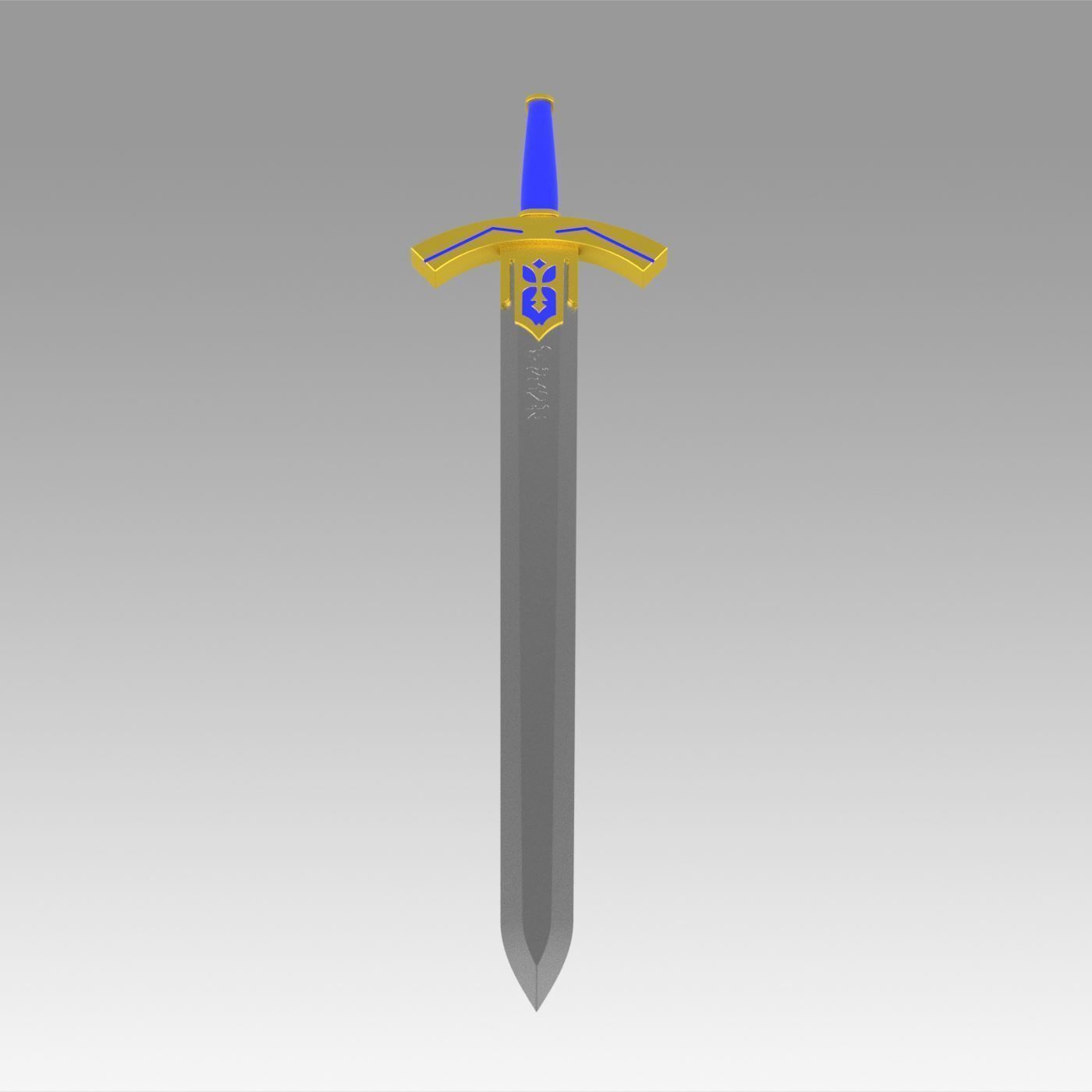Fate Zero Artoria Pendragon Saber Sword Cosplay Weapon Prop 3D print model_5