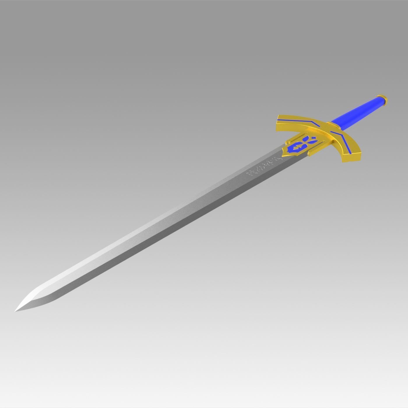 Fate Zero Artoria Pendragon Saber Sword Cosplay Weapon Prop 3D print model_6