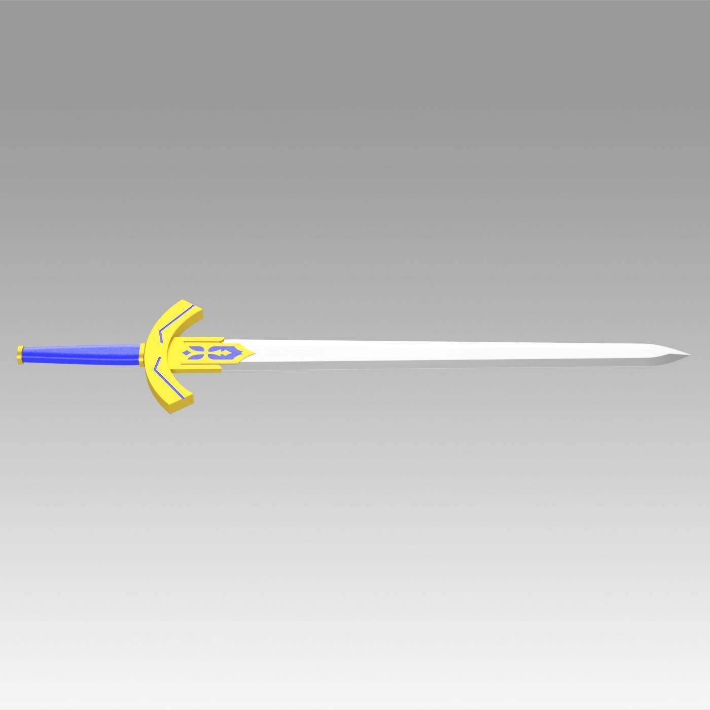 Fate Zero Artoria Pendragon Saber Sword Cosplay Weapon Prop 3D print model_3