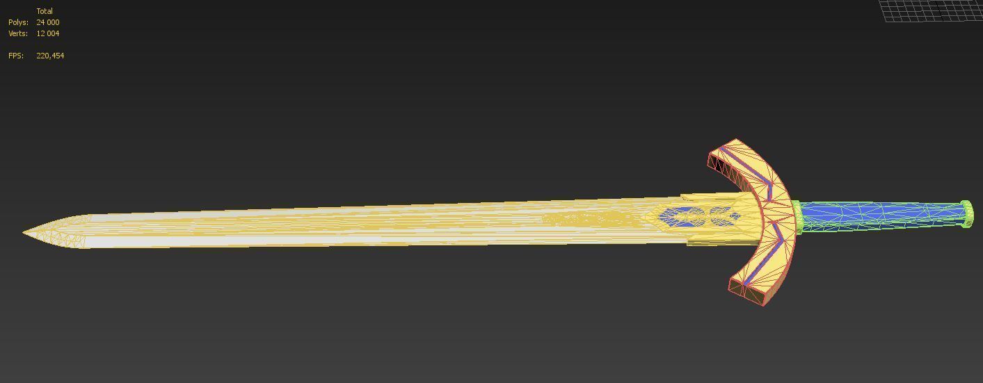 Fate Zero Artoria Pendragon Saber Sword Cosplay Weapon Prop 3D print model_10