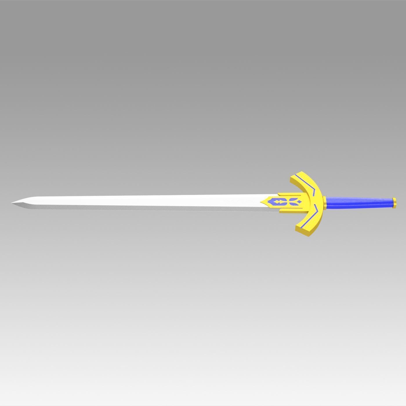 Fate Zero Artoria Pendragon Saber Sword Cosplay Weapon Prop 3D print model_7