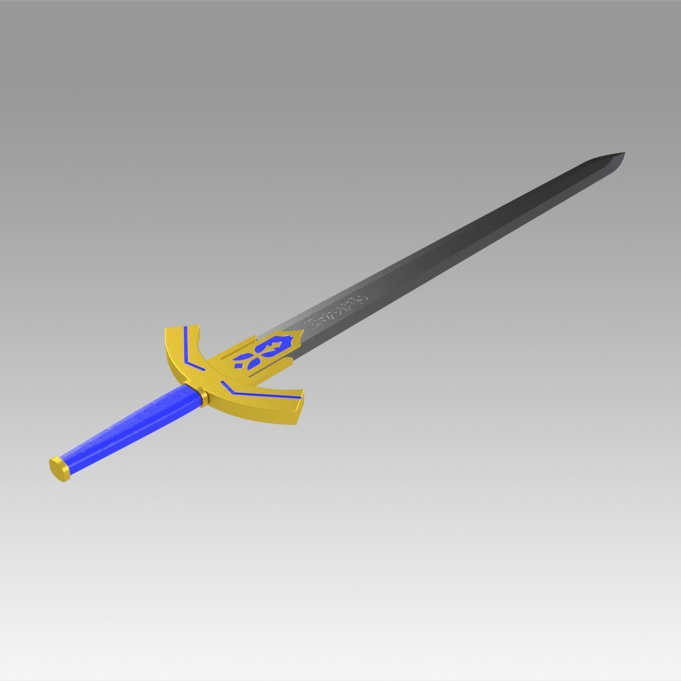 Fate Zero Artoria Pendragon Saber Sword Cosplay Weapon Prop 3D print model_2
