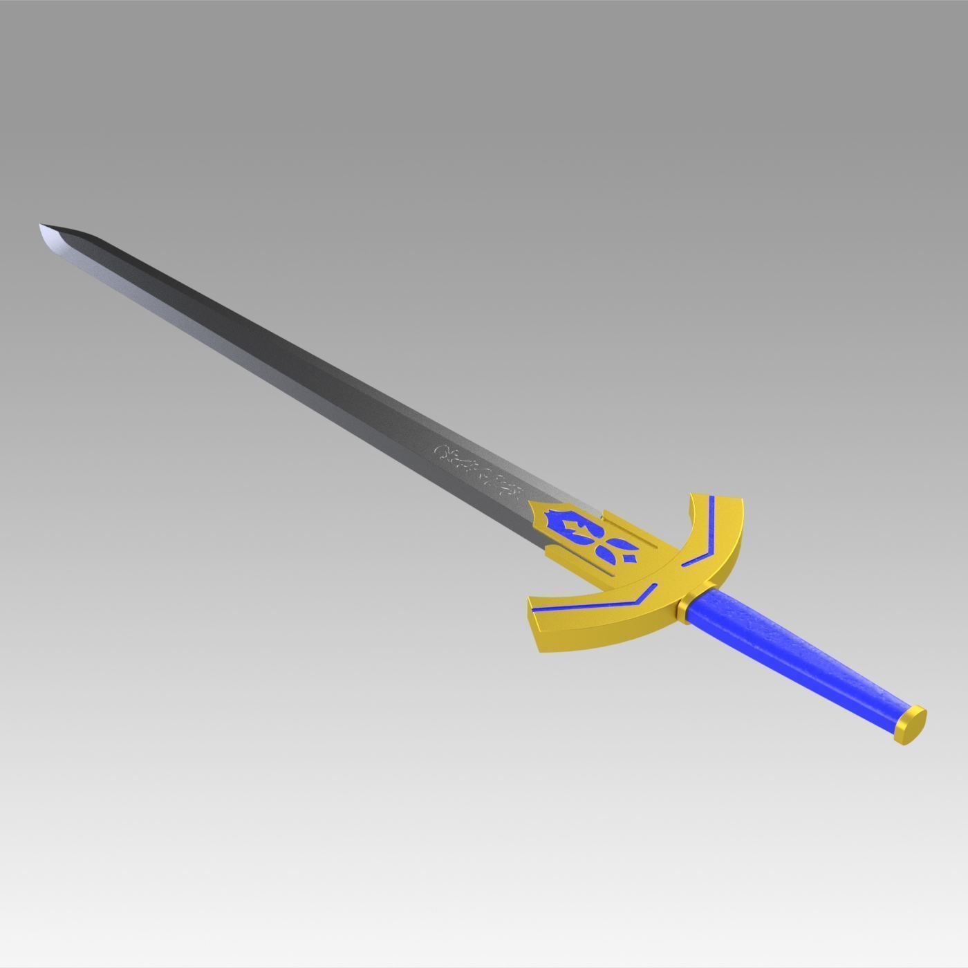 Fate Zero Artoria Pendragon Saber Sword Cosplay Weapon Prop 3D print model_8