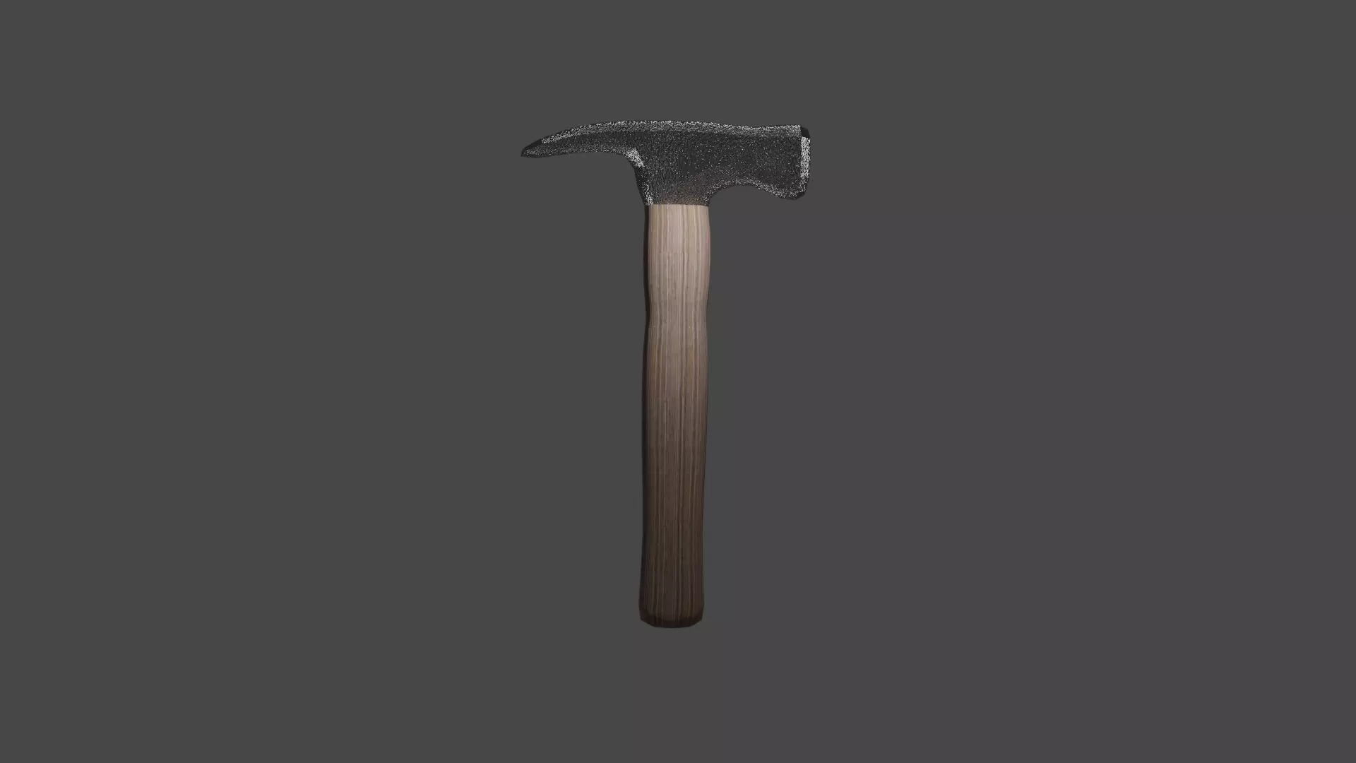 Low poly hammer axe Low-poly 3D model_0