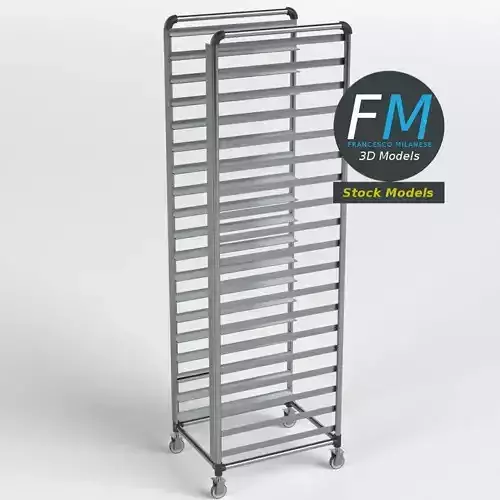 Canteen tray trolley