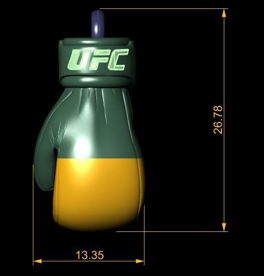 Boxing Gloves pendant 3D print model_19