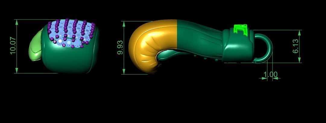 Boxing Gloves pendant 3D print model_17