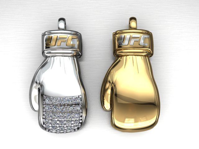 Boxing Gloves pendant 3D print model_2