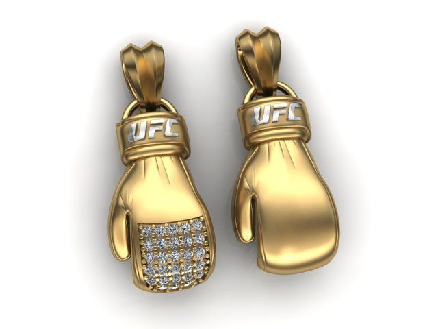 Boxing Gloves pendant 3D print model_14