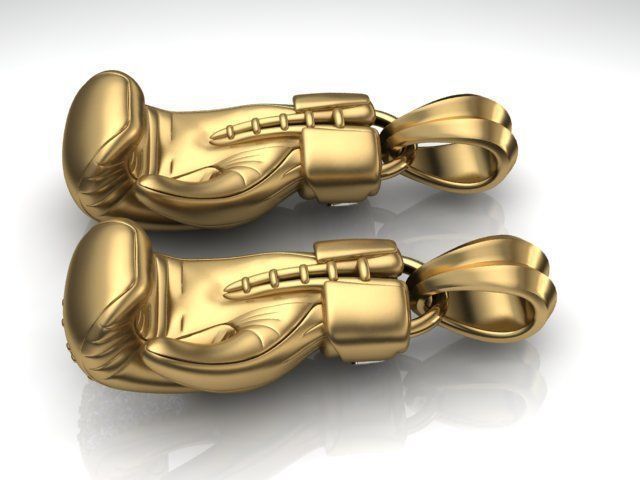 Boxing Gloves pendant 3D print model_7
