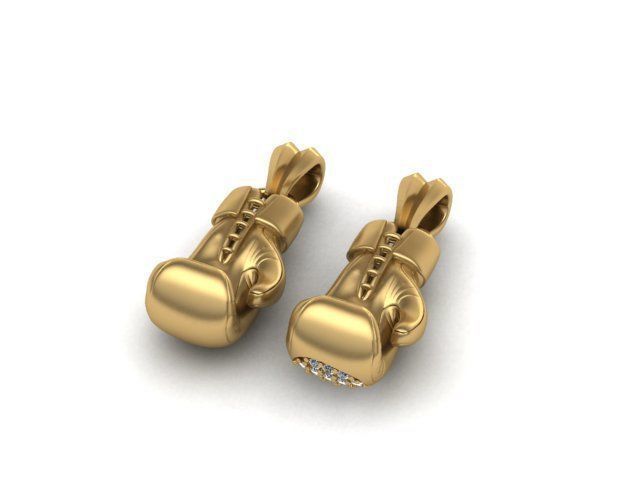 Boxing Gloves pendant 3D print model_15