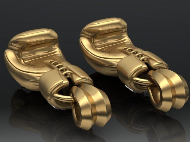 Boxing Gloves pendant 3D print model_6