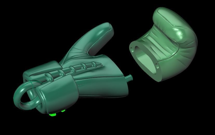 Boxing Gloves pendant 3D print model_16