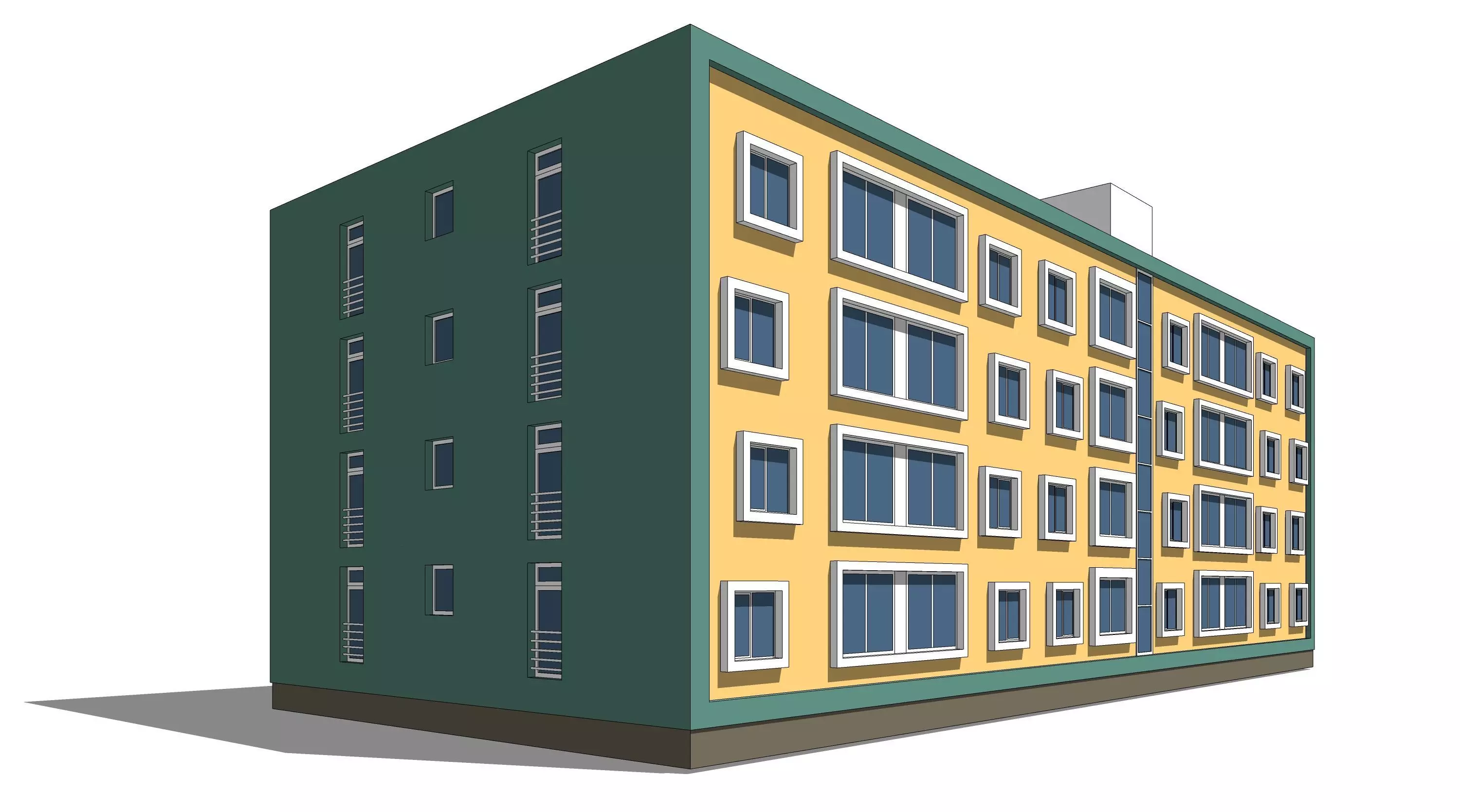 Housing block 3D model_0
