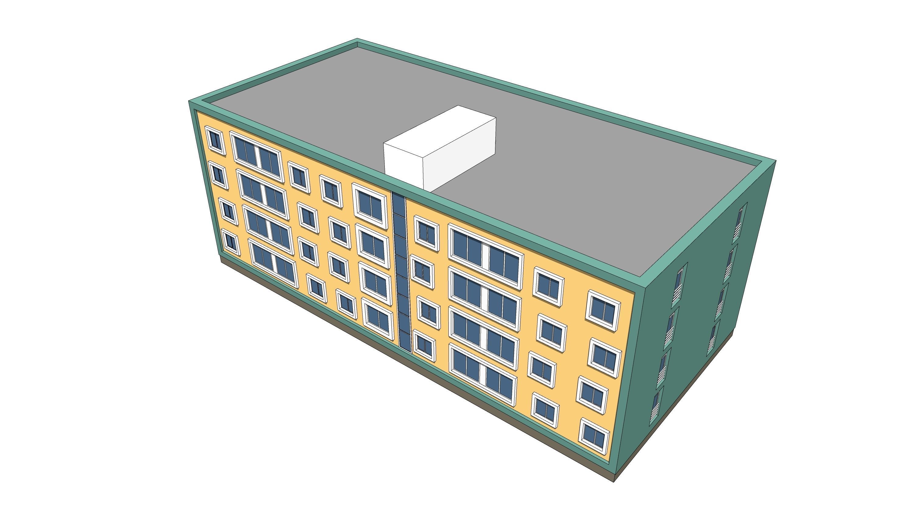 Housing block 3D model_3