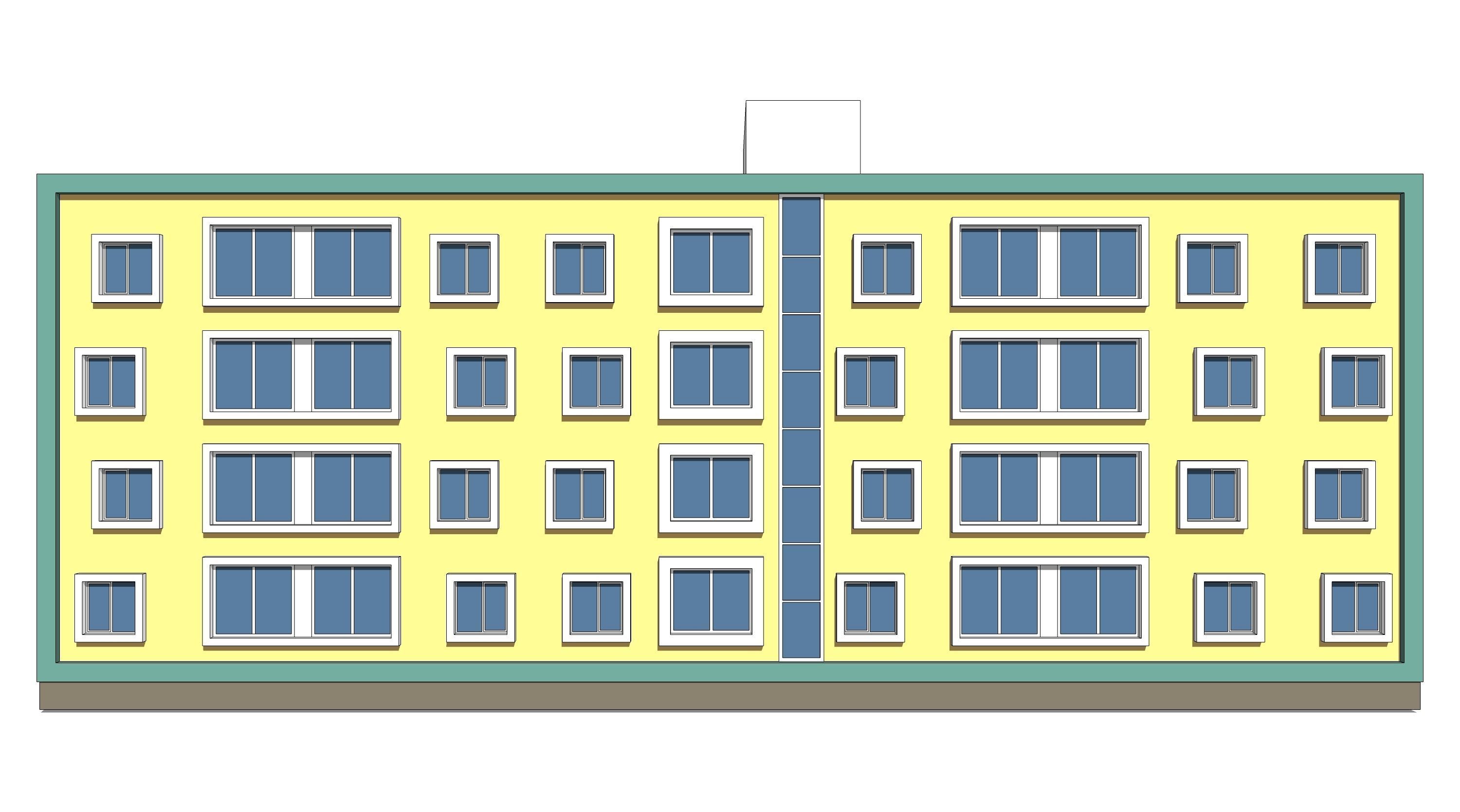 Housing block 3D model_8