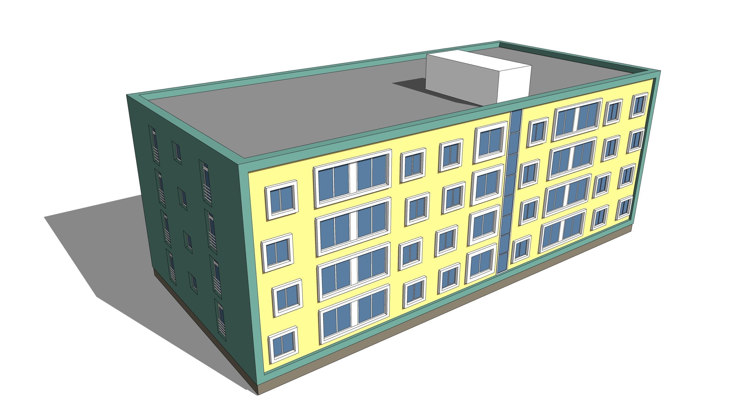 Housing block 3D model_4
