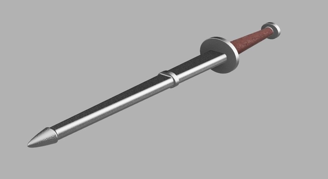 Triss Merigold Witcher 2 dagger and brooch 3D print model_5