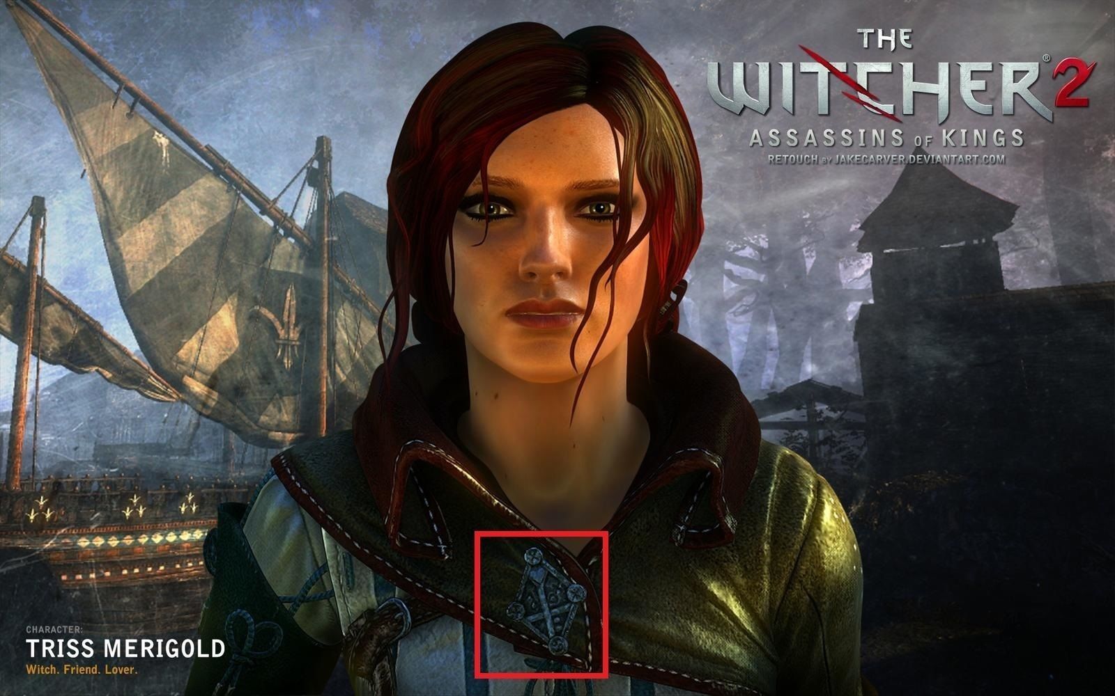 Triss Merigold Witcher 2 dagger and brooch